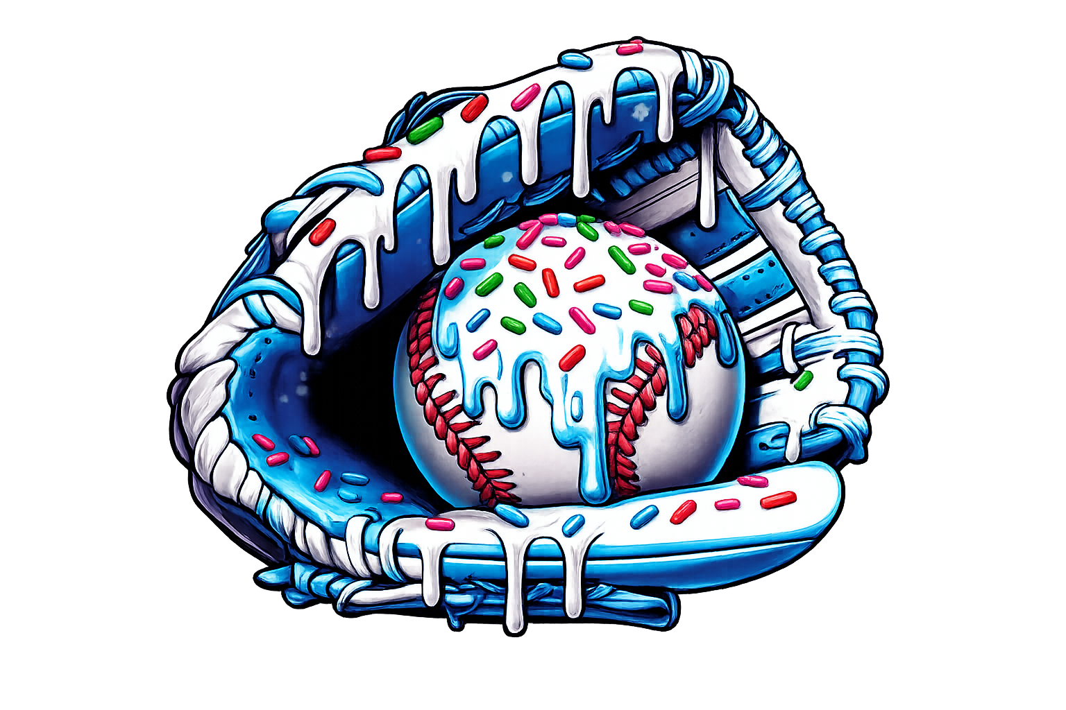 Baseball Glove Drip Tshirt
