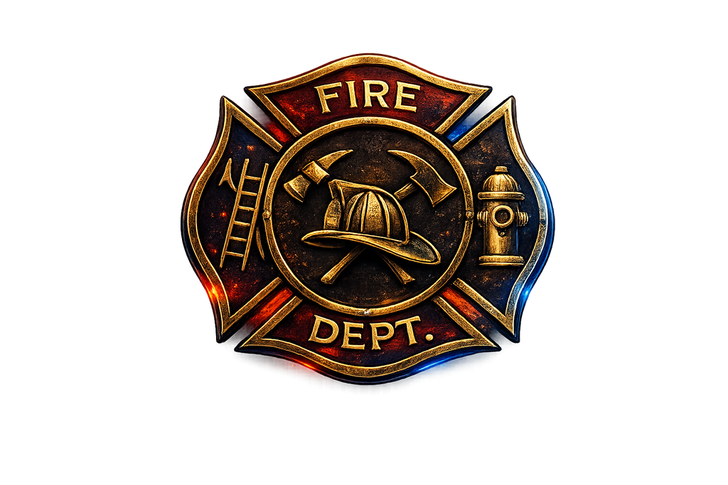 Fire Fighter Badge Tshirt